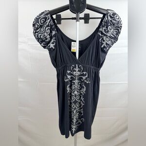 Elegant Black and Gray Women's Dress